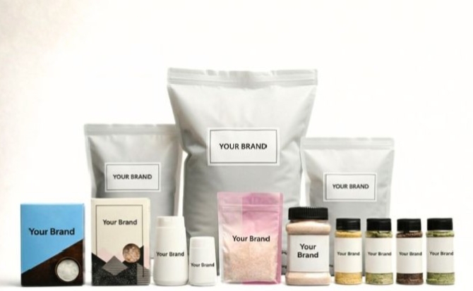 White label unbranded packaging