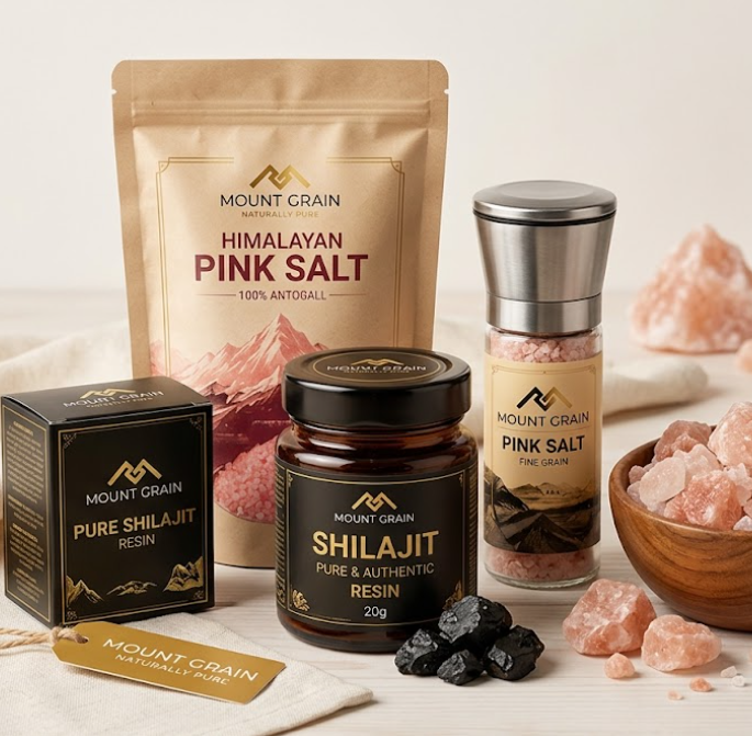 MountGrain Gift Pack - Himalayan Salt and Shilajit