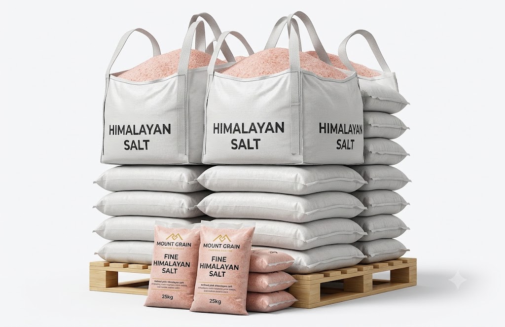 Wholesale bulk salt bags on pallet